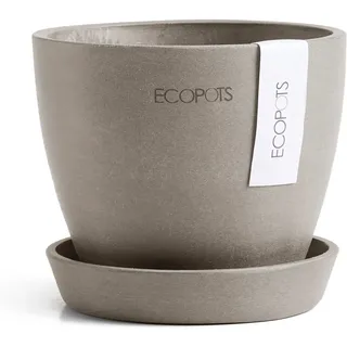 Ecopots Pflanztopf Antwerp Mini Braungrau 11,5 cm x 10,1 cm