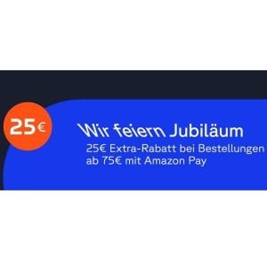 Cyberport - 25 € Rabatt ab 75 € Bestellwert (nur mit Amazon Pay)