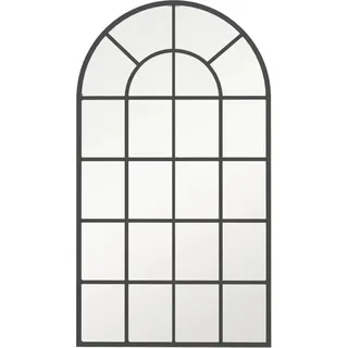 HOMCOM Wandspiegel Garderobenspiegel 110 x 65cm mit Metallrahmen Schwarz