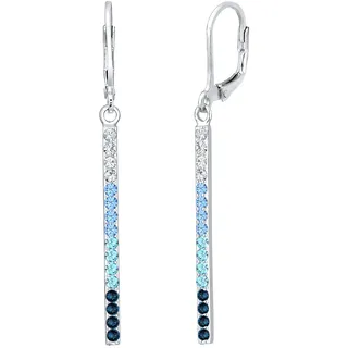Elli Ohrhänger Geo Stab blau 925 Silber