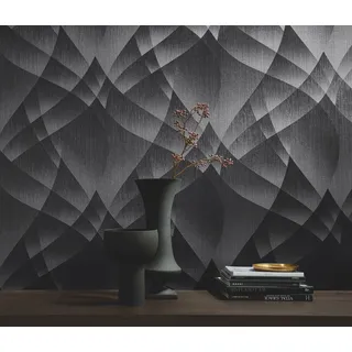 Fashion for walls Vliestapete »Lumina« geometrisch geprägt Phthalate frei, schwarz