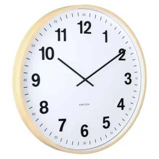Karlsson - Wanduhr Esencia Classic Xl - Hellbraun - Ø60cm - Braun