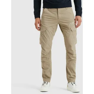 Cargohose PME LEGEND "Nordrop Stretch Twill", Herren, Gr. 40, Länge 34, beige (plaza taupe), Twill, Obermaterial: 97% Baumwolle, 3% Elasthan, unifarben, regular fit knöchellang, Hosen Cargohose, mit Logo Stickerei