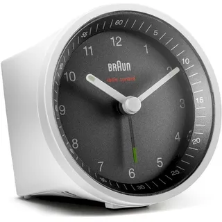 Braun BC 07 WB-DCF Funkwecker weiß - Schwarz, Weiß