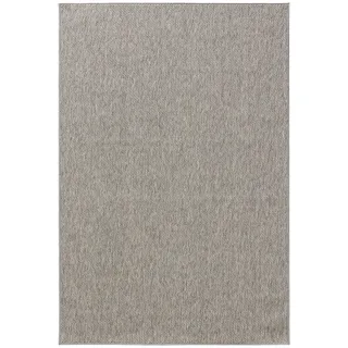 benuta Outdoorteppich, Hellgrau, Kunststoff, Rechteckig, 200x300 cm wasserabweisend, Teppiche & Böden, Teppiche, Outdoorteppiche