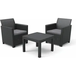 KETER Claire Balkonset Graphit 252640 - Grau