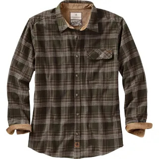 Legendary Whitetails Herren Buck Camp Flanellhemd Hemd mit Button-Down-Kragen, Wald Plaid, Large Hoch