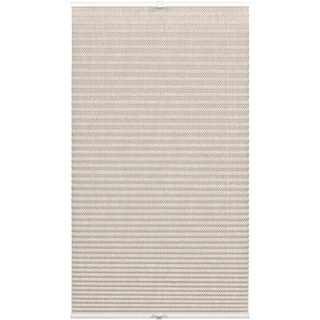 GARDINIA Wohnidee Plissee mit 2 Bedienschienen Beige, 50 cm x 130 cm