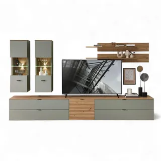 Innostyle Wohnwand INA Wohnwand, 340x185x44 cm (B/H/T) 7 Stk. tlg.