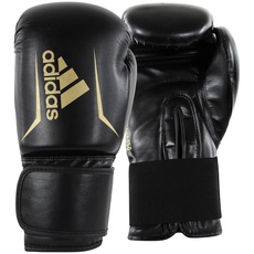 Bild Boxhandschuhe Speed 50, Erwachsene, Boxing Gloves 14 oz, Punchinghandschuhe komfortabel und langlebig, schwarz