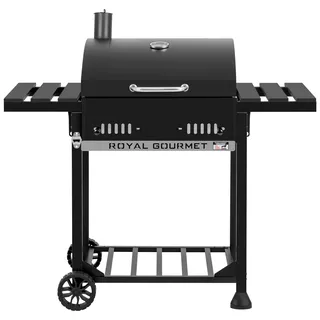 Royal Gourmet Holzkohlegrill Grillwagen schwarz