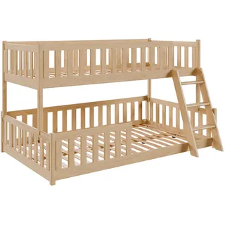 Kids Collective Etagenbett 120 x 200 cm Kiefer massiv natur beige