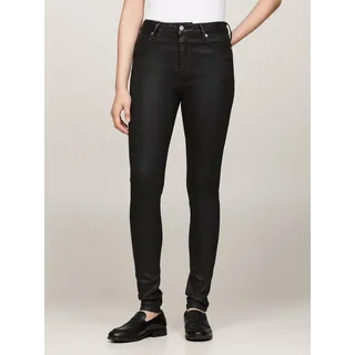 Tommy Hilfiger Skinny-fit-Jeans »HARLEM U SKINNY HW CAL«, mit Tommy Hilfiger Logo-Badge, schwarz