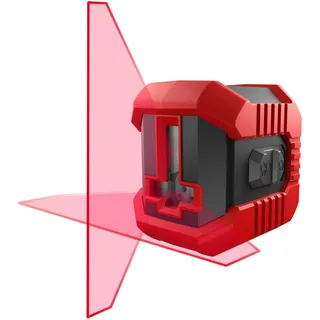 CONDTROL – Roter QB-Linienlaser – Nivellierreichweite 10 m – 1 vertikale Linie und 1 horizontal – 2 Betriebsmodi – 1/4'-Gewinde – 2+1 Jahr Garantie