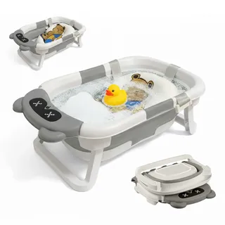 Relaxdays Babybadewanne mit Kissen,