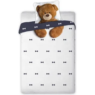FARO Bettwäsche Teddybär Baumwolle, 140/200, 70/90 cm - Schwarz