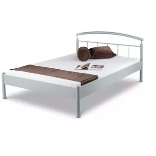 Metallbett Nina – 140 x 220 cm / silbergrau