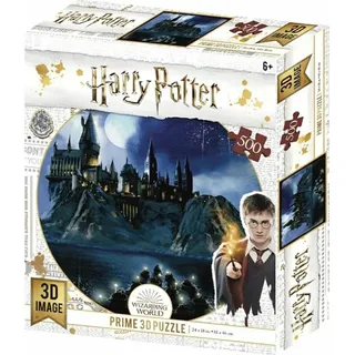 Prime 3D Redstring-Puzzle Harry Potter Hogwarts, 500 Teile (3D-Effekt)