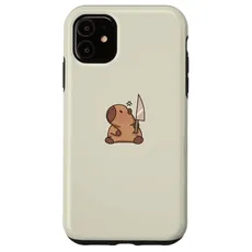 Hülle für iPhone 11 Süße Capybara mit Messer