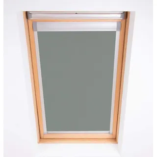 Bloc Blinds Bloc Skylight Rollo 15 (94/98) für Fakro Dachfenster Blockout, Zinn, Dunkelgrau