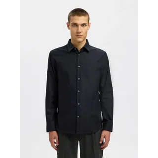 Selected HOMME Langarmhemd »SLHSLIMCLARK SHIRT LS NOOS«, schwarz,