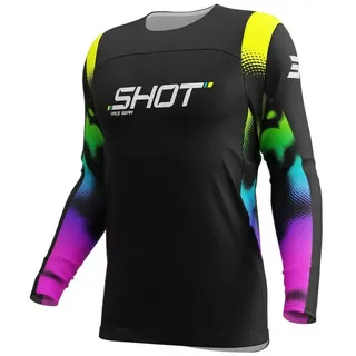 Shot Contact Nitro Langarm-trikot - Black - S