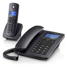 Motorola C4201 Negro Combo Teléfono Fijo Y Teléfono Inalámbrico