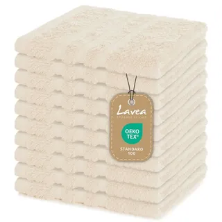LAVEA Elena Handtuchset 10-tlg. weiß