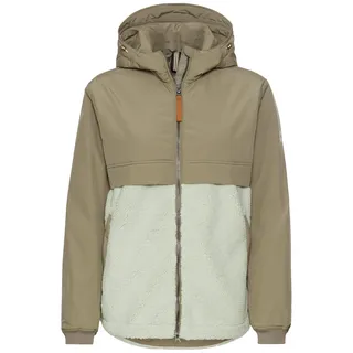 camel active Damen Teddyjacke mit Kapuze Salbei, womenswear-40