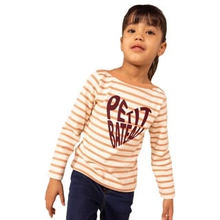 Petit Bateau Mädchen Matrose, Weiss Avalanche / Rosa Sienna, 4 Jahre