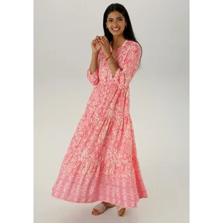 Aniston SELECTED Maxikleid Ethno-Musterung Pink 38