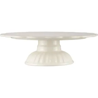IB Laursen Tortenplatte, Kuchenständer auf Fuß MYNTE Butter Cream D. 29cm weiß