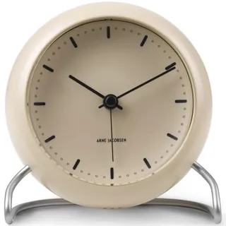 Arne Jacobsen Tischuhr Ø11 cm sandy beige