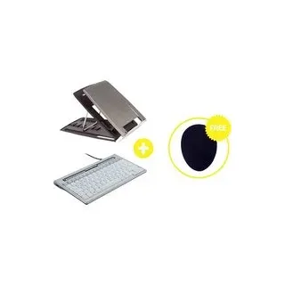 BakkerElkhuizen Homeworking Box Essential DE Home Office-Set Höhen-Bereich: 11 bis 19 cm Grau