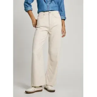 Pepe Jeans für Damen. PL205002 Straight Fit Jeans Streifen beige (26/28), Lässig, Denim, Nachhaltig