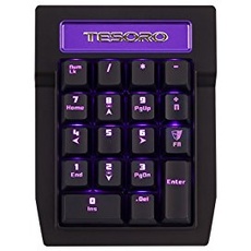 Tesoro Tizona Elite Numpad G2NFL-P Gaming-Tastatur, Schwarz/Blau