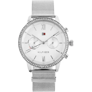 Tommy Hilfiger 1782301 Casual Damen 38mm 3ATM - Weiß, Silber