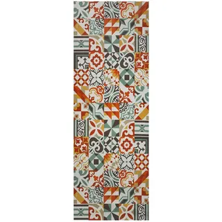 Atticgo Vinyl-Küchenteppich Mehrfarbig Sprinty 52/100 cm , Textil , Grafikmuster , Rechteckig , 52x100 cm , waschbar, antistatisch, leicht zusammenrollbar, rutschfeste Unterfläche , Teppiche und Böden, Teppiche, Teppichläufer, Küchenteppiche