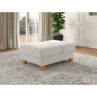 sit&more Polsterhocker Dundee 75 x 46 cm Silber