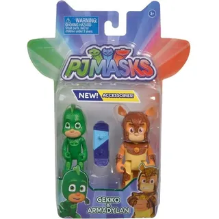 Simba 109402417 - PJ Masks Figuren Set Gecko+Gürtel-Till, Staffel 3, beweglich, 8cm, ab 3 Jahren