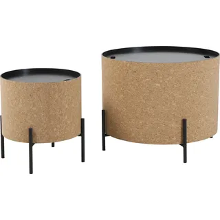 Möbilia Couchtisch beige MDF 63 x 48,5 x 63 cm