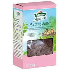 Dehner Natura Premium Wildvogelfutter, Nestlingsfutter, Ganzjahresfutter zur Aufzucht proteinreich, hochwertiges Vogelfutter für elternlose Wildvögel, 100 g