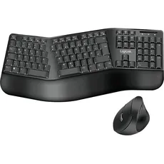 LogiLink ID0211 (DE, Kabellos), Tastatur, Schwarz