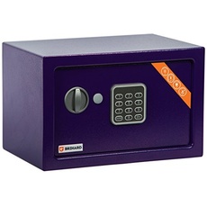 Brihard Home Tresor Safe mit Elektronischem Schloss, 20x31x20cm (HxWxD), Marine Blau