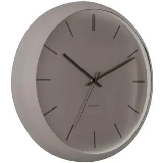 Karlsson - Wanduhr Nirvana Globe - Dunkles warmes Grau - Grau