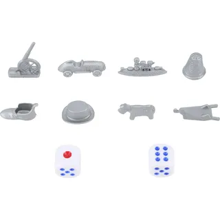 Kunststoff-Brettspielzubehör, Kanone, Auto, Schiff, Hut, Ersatzstücke mit Würfeln