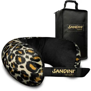 SANDINI TravelFix® Junior – Ergonomisches Nackenkissen für Kinder ab 3 Jahren – Reisekissen Auto/Flugzeug/Zug – Mit Transporttasche – Made in EU, Oeko-TEX®-Zertifiziert