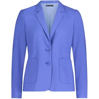Jackenblazer BETTY BARCLAY "Blazer-Jacke langarm", Damen, Gr. 36, blau (adria blau), Obermaterial: 86% Polyester PES. 14% Elasthan EL., Blazer Jackenblazer
