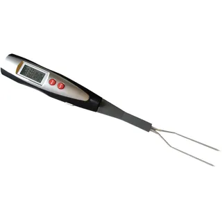 Cuisinart Digital programmierbare Temperaturgabel mit integrierter LED‐Leuchte – Digitales Fleischthermometer für Grill & Küche, Temperatursonde für Lebensmittel, für Innen‐ und Außenbereich