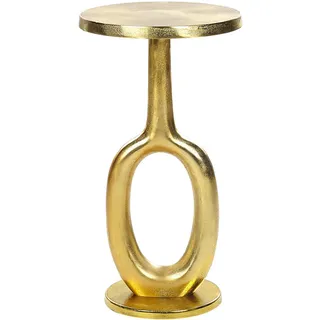 Beliani Beistelltisch Gold rund 29 x 55 cm
